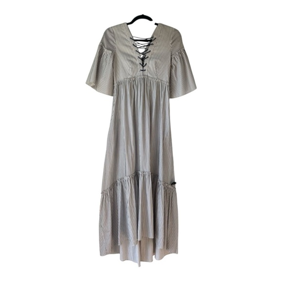 La Ligne La Boheme Lace-Up Midi Maxi Dress - Picture 1 of 12